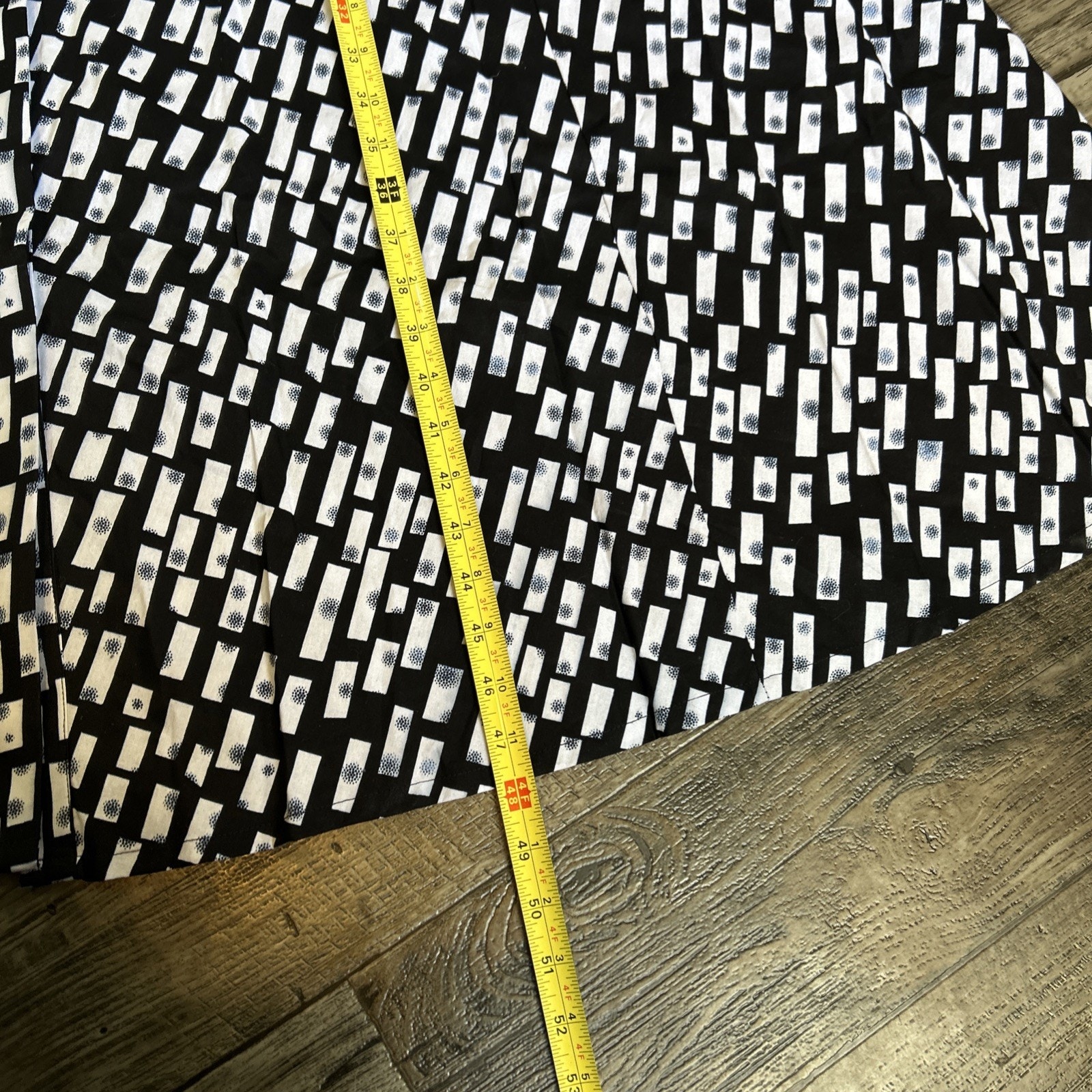 Brand New Zuri Sleeveless Maxi In Art Basil Black And White Shirt Dress 3x Long — image 4 of 6